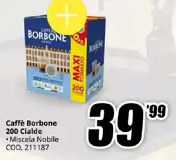 MediaWorld Caffè Borbone 200 Cialde offerta