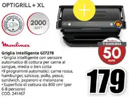 MediaWorld Moulinex Griglia intelligente G17278 offerta