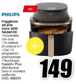 MediaWorld PHILIPS Friggitrice ad aria Serie 3000 NA342/00 offerta