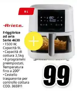 MediaWorld Ariete Friggitrice ad aria Serie 4630 offerta