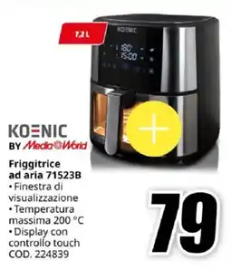 MediaWorld KOENIC BY Media World Friggitrice ad aria 71523B offerta