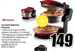 MediaWorld Ariete Fornetti Elettrici Pizzeria offerta