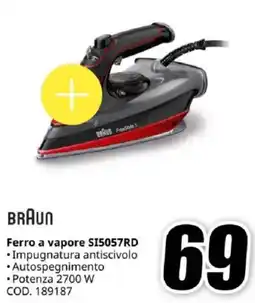 MediaWorld BRAUN Ferro a vapore SI5057RD offerta