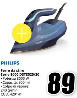 MediaWorld PHILIPS Ferro da stiro Serie 8000 DST8020/20 offerta