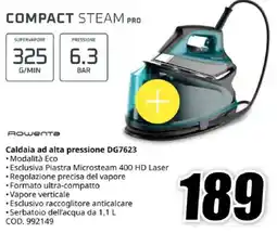 MediaWorld ROWENTA Caldaia ad alta pressione DG7623 offerta