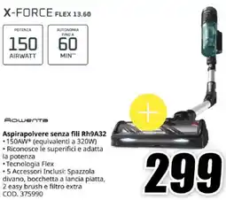 MediaWorld ROWENTA Aspirapolvere senza fili Rh9A32 offerta