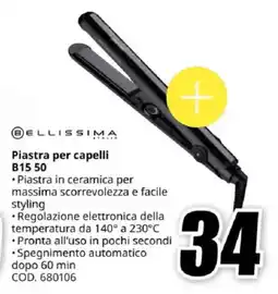MediaWorld BELLISSIMA Piastra per capelli B15 50 offerta