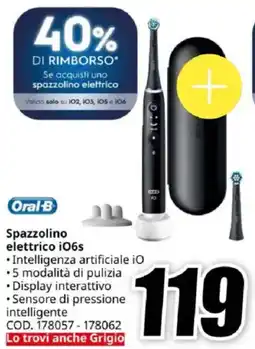 MediaWorld Oral-B Spazzolino elettrico i06s offerta