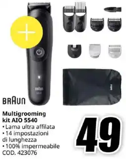 MediaWorld BRAUN Multigrooming kit AIO 5540 offerta