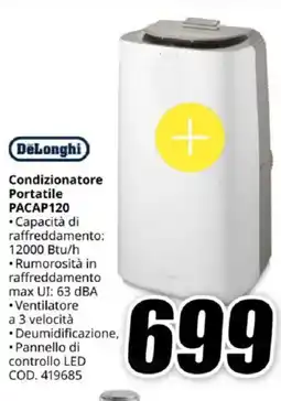 MediaWorld DeLonghi Condizionatore Portatile PACAP120 offerta