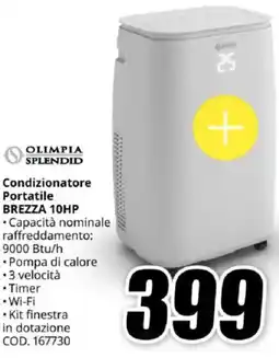 MediaWorld OLIMPIA SPLENDID Condizionatore Portatile BREZZA 10HP offerta