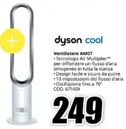 MediaWorld dyson cool Ventilatore AM07 offerta