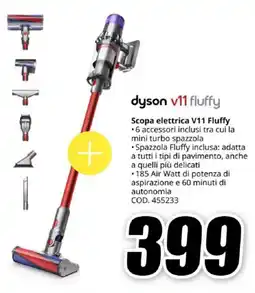 MediaWorld dyson v11 fluffy Scopa elettrica V11 Fluffy offerta