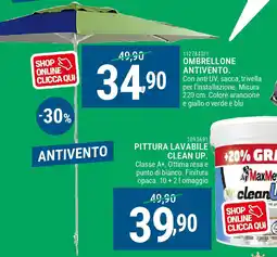 Cfadda Ombrellone antivento offerta