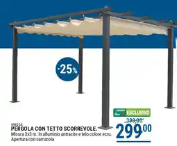 Cfadda Pergola con tetto scorrevole offerta