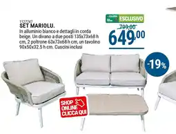 Cfadda Set mariolu offerta