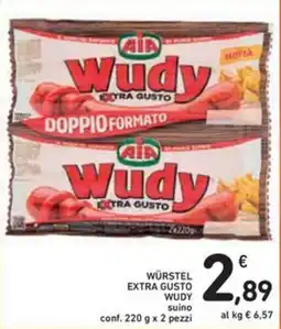Spazio Conad Würstel extra gusto WUDY offerta