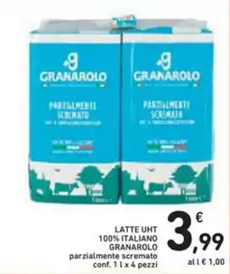 Spazio Conad Latte uht 100% italiano GRANAROLO offerta