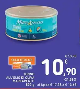 Spazio Conad Τοννο all'olio di oliva MAREAPERTO offerta