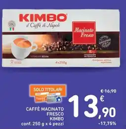 Spazio Conad Caffè macinato fresco KIMBO offerta