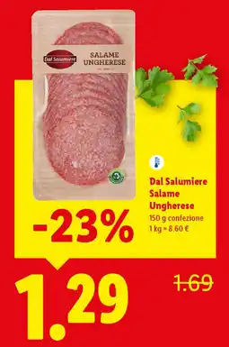 Lidl Dal Salumiere Salame Ungherese offerta