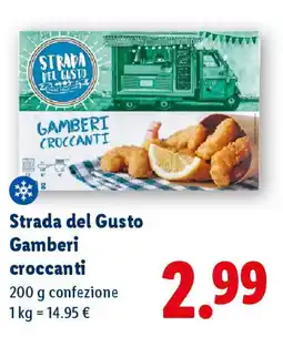 Lidl Strada del Gusto Gamberi croccanti offerta