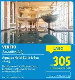 Lidl VENETO Bardolino (VR) Aqualux Hotel Suite & Spa offerta