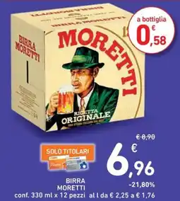 Spazio Conad Birra MORETTI offerta