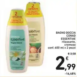 Spazio Conad Bagno doccia CONAD ESSENTIAE offerta