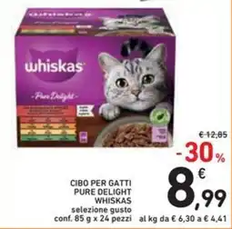 Spazio Conad Cibo per gatti pure delight WHISKAS offerta