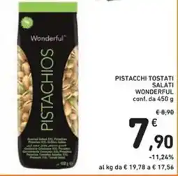 Spazio Conad Pistacchi tostati salati WONDERFUL offerta