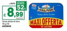 Iper La Grande Tonno all'olio di oliva ASDOMAR offerta