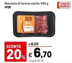 Iper La Grande Macinato di bovino adulto IPER offerta