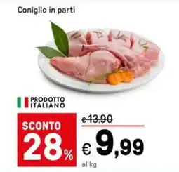 Iper La Grande Coniglio in parti offerta
