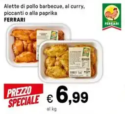 Iper La Grande Alette di pollo barbecue, al curry, piccanti o alla paprika FERRARI offerta