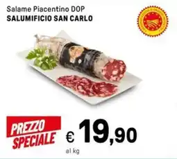 Iper La Grande Salame Piacentino DOP SALUMIFICIO SAN CARLO offerta