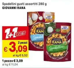 Iper La Grande Spadellini gusti assortiti GIOVANNI RANA offerta