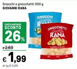 Iper La Grande Gnocchi o gnocchetti GIOVANNI RANA offerta