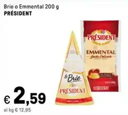 Iper La Grande Brie o Emmental PRÉSIDENT offerta