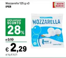 Iper La Grande Mozzarella IPER offerta