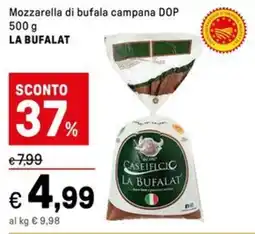 Iper La Grande Mozzarella di bufala campana DOP LA BUFALAT offerta