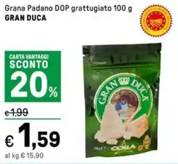 Iper La Grande Grana Padano DOP grattugiato GRAN DUCA offerta