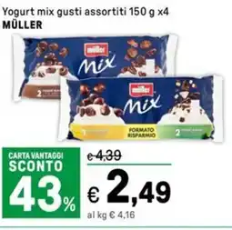 Iper La Grande Yogurt mix gusti assortiti MÜLLER offerta