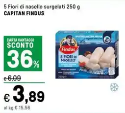 Iper La Grande 5 Fiori di nasello surgelati CAPITAN FINDUS offerta