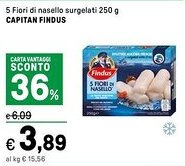 Iper La Grande 5 Fiori di nasello surgelati CAPITAN FINDUS offerta