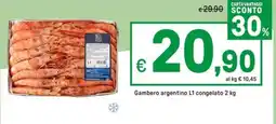 Iper La Grande Gambero argentino L1 congelato offerta