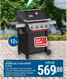Cfadda Barbecue a gas spirit E-410 offerta