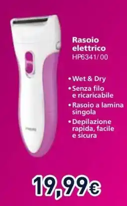 Unieuro PHILIPS Rasoio elettrico HP6341/00 offerta
