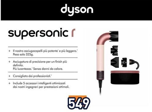 Unieuro dyson supersonic r offerta