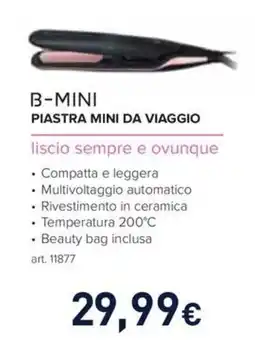 Unieuro BELLISSIMA B-mini piastra mini da viaggio offerta